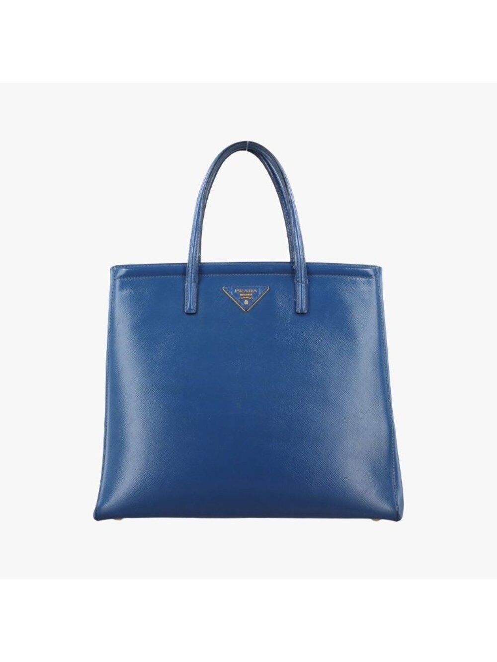 Prada Parabola Tote Bag Blue Patent 25